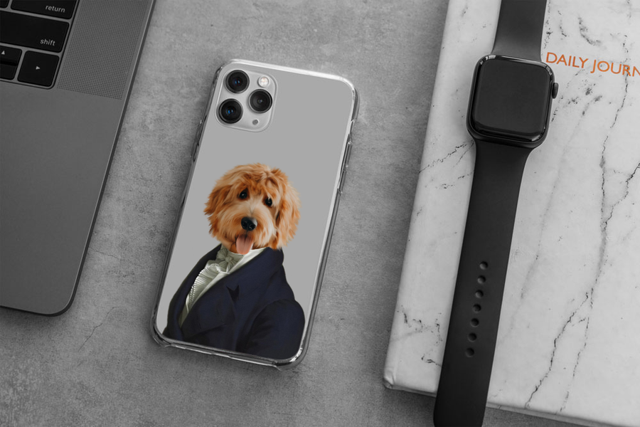 Dignified Gentleman Pet Portrait Phone Cases