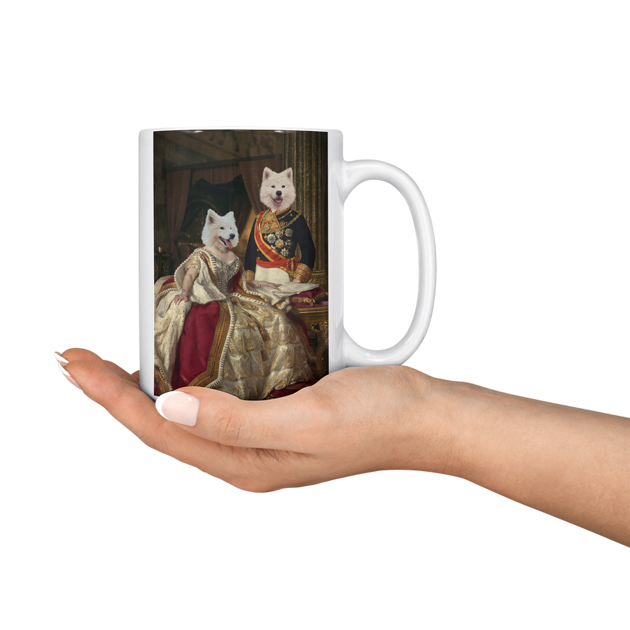 King & Queen Royal Custom Pet Portrait Mug