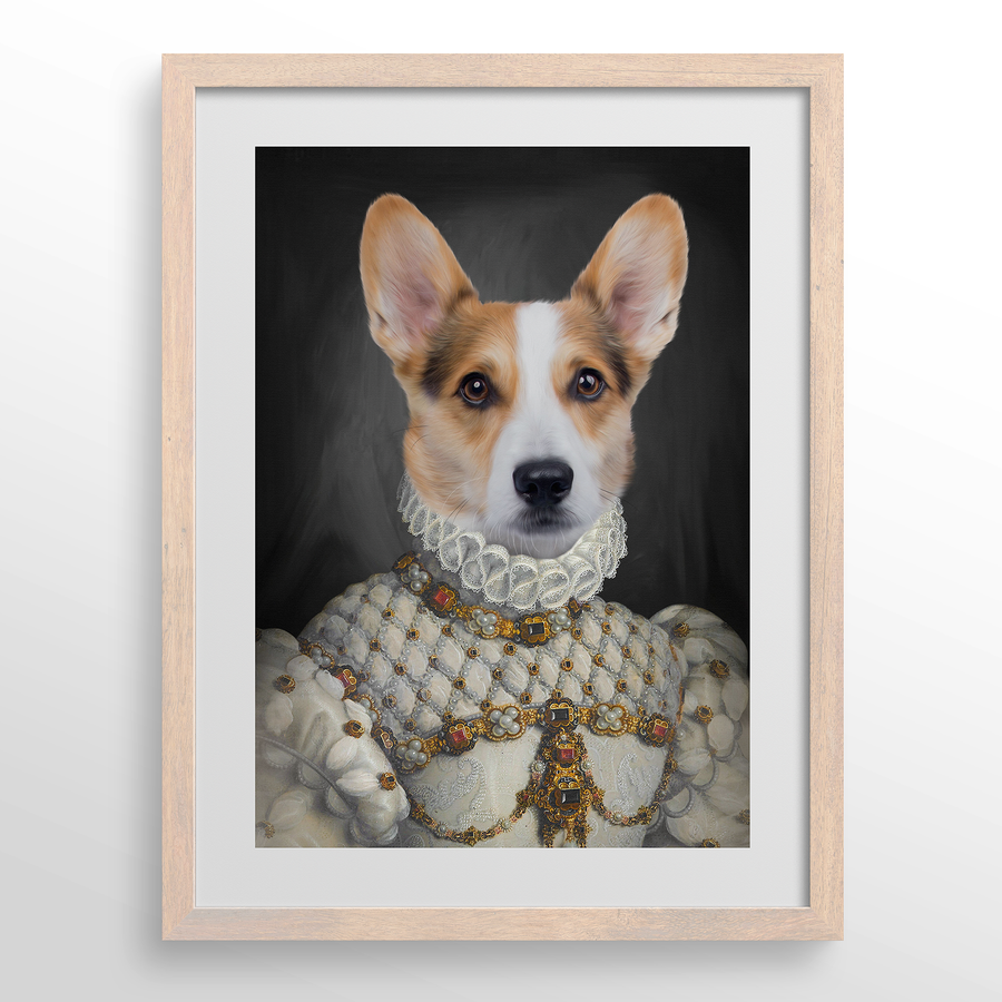 The Proper Lady Custom Pet Portrait