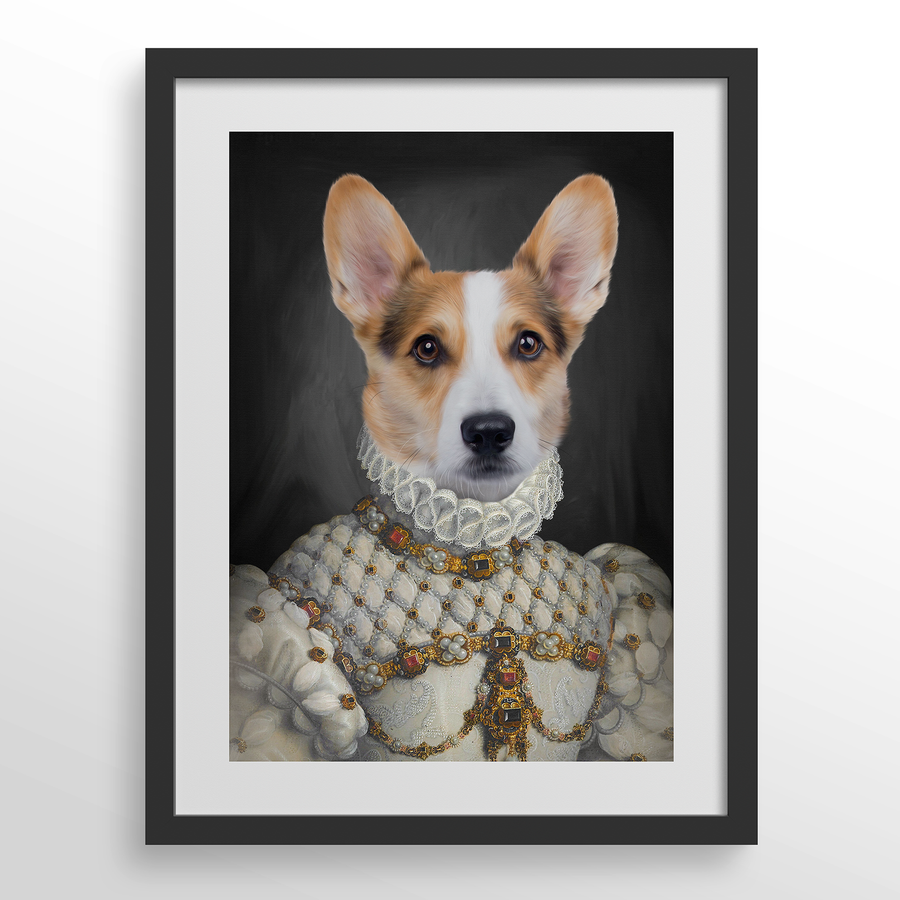 The Proper Lady Custom Pet Portrait