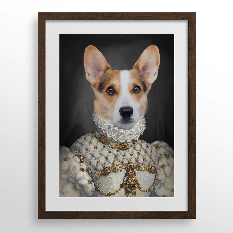 The Proper Lady Custom Pet Portrait