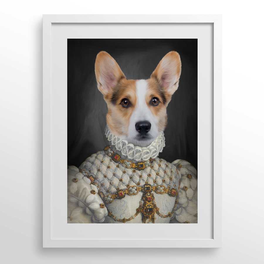 The Proper Lady Custom Pet Portrait