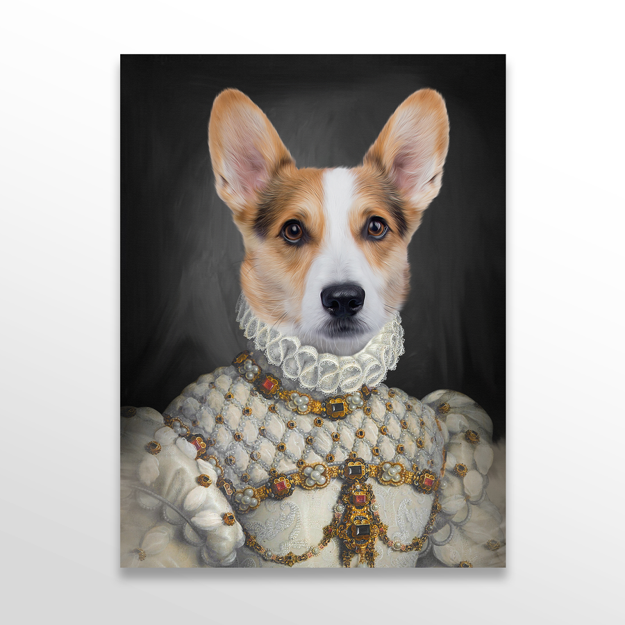 The Proper Lady Custom Pet Portrait