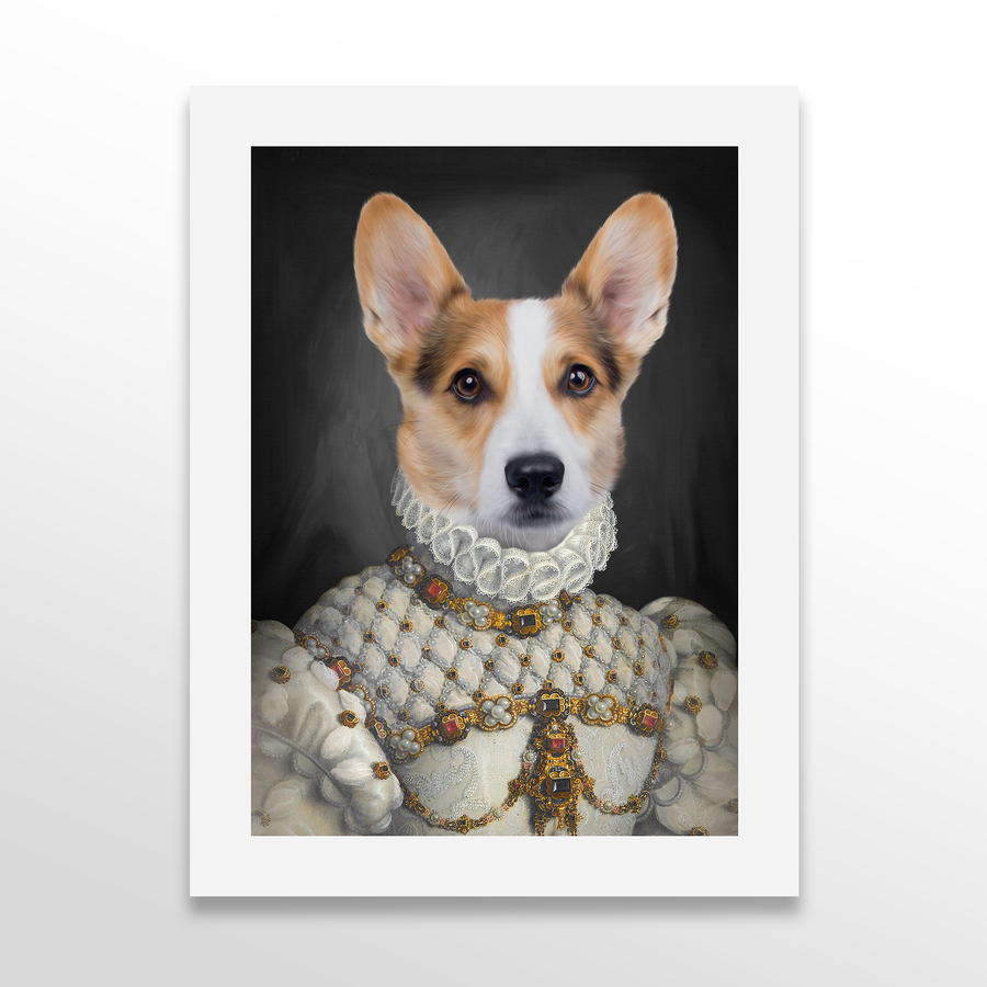 The Proper Lady Custom Pet Portrait