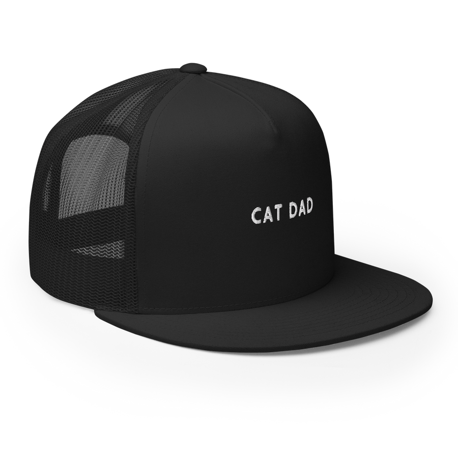 Cat Dad Embroidered Trucker Hat