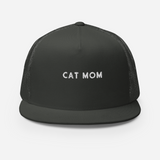 Cat Mom Embroidered Trucker Hat
