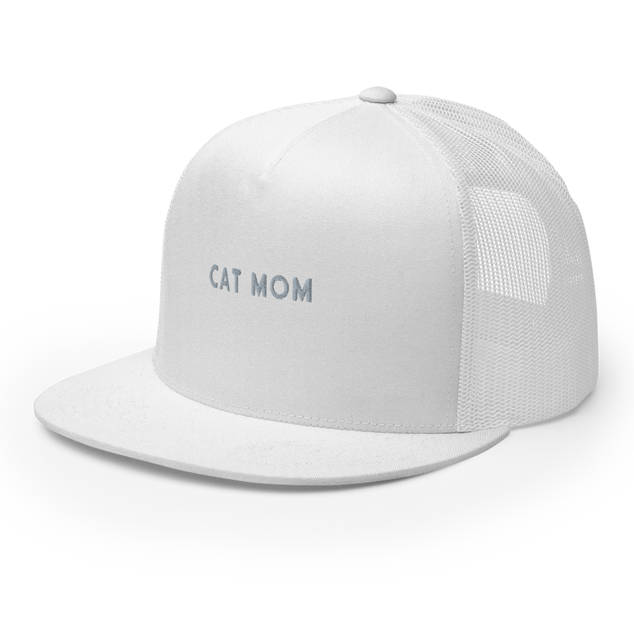 Cat Mom Embroidered Trucker Hat