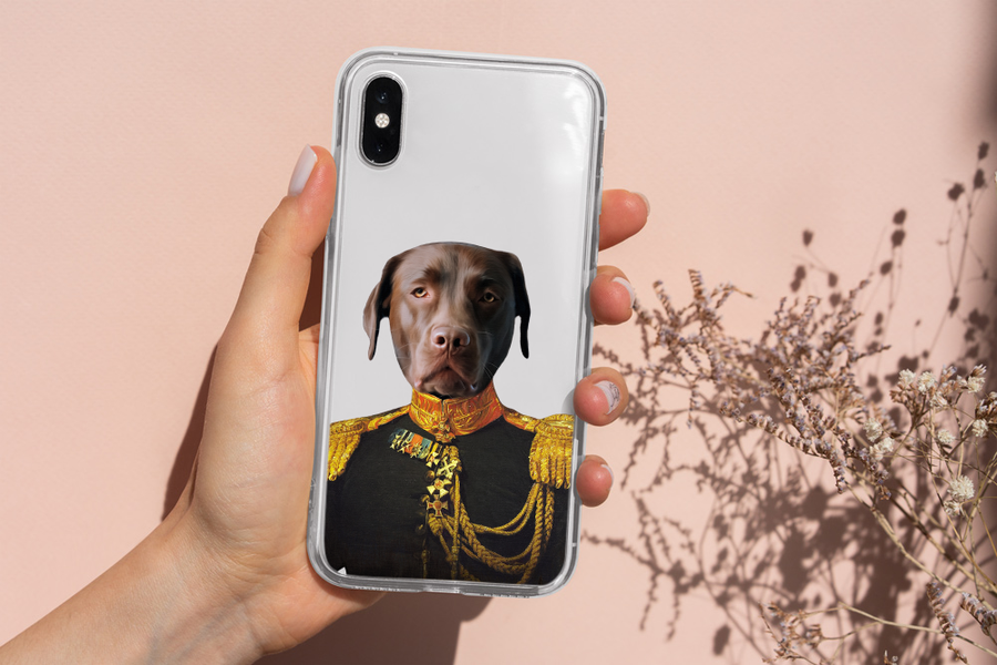 Regal Leader Pet Portrait Phone Cases