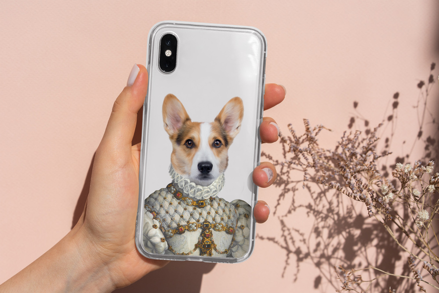 Proper Lady Pet Portrait Phone Cases