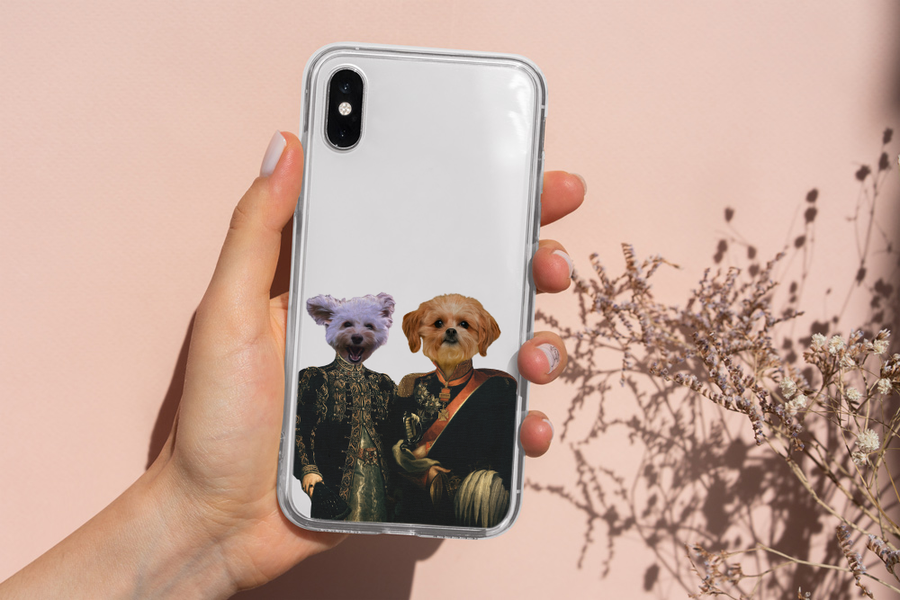 Majestic Duo Pet Portrait Phone Cases