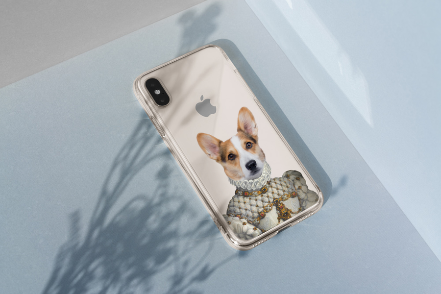Proper Lady Pet Portrait Phone Cases