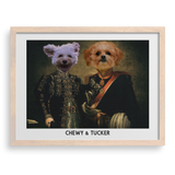 The Majestic Duo Custom Pet Portrait