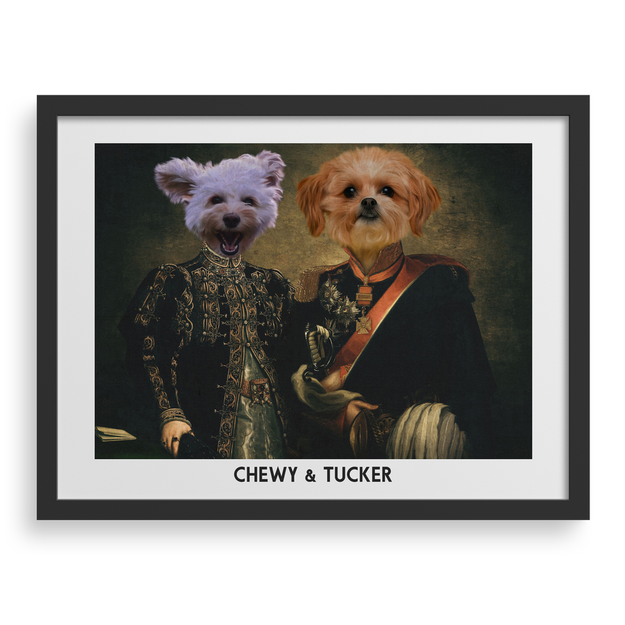 The Majestic Duo Custom Pet Portrait