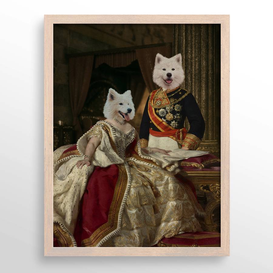 The King & Queen Custom Pet Portrait