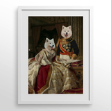 The King & Queen Custom Pet Portrait