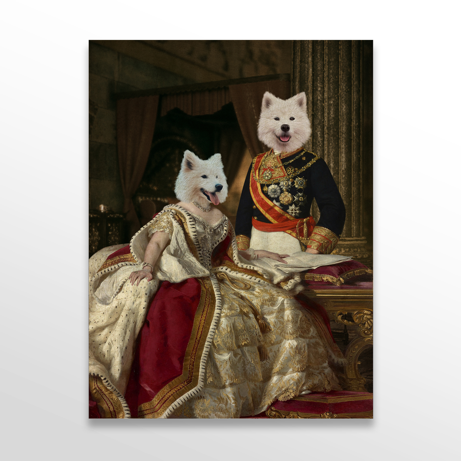 The King & Queen Custom Pet Portrait