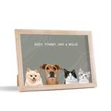 Custom Desktop Four Pet Portrait