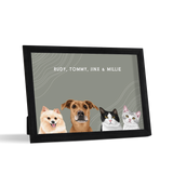 Custom Desktop Four Pet Portrait