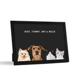Custom Desktop Four Pet Portrait