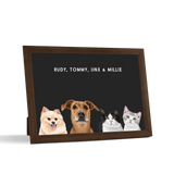 Custom Desktop Four Pet Portrait