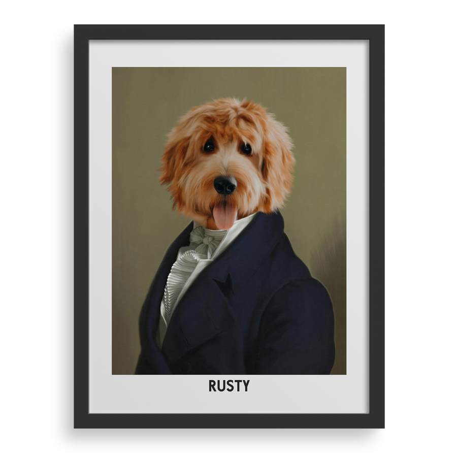The Dignified Gentleman Custom Pet Portrait