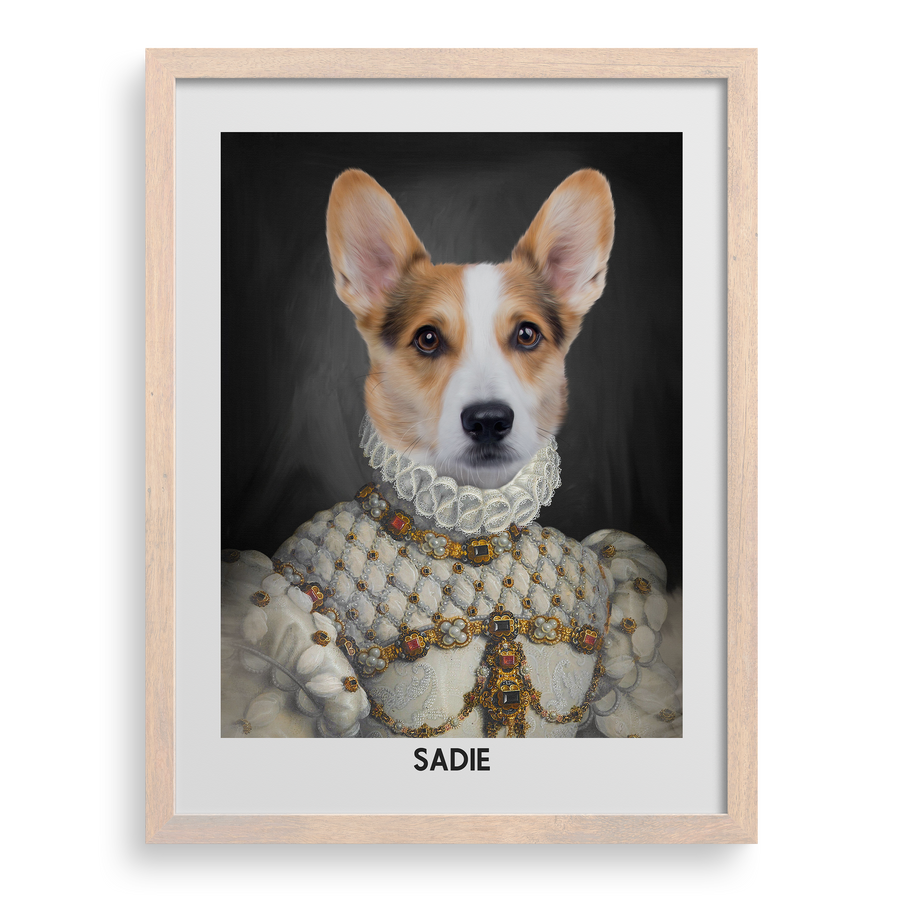 The Proper Lady Custom Pet Portrait