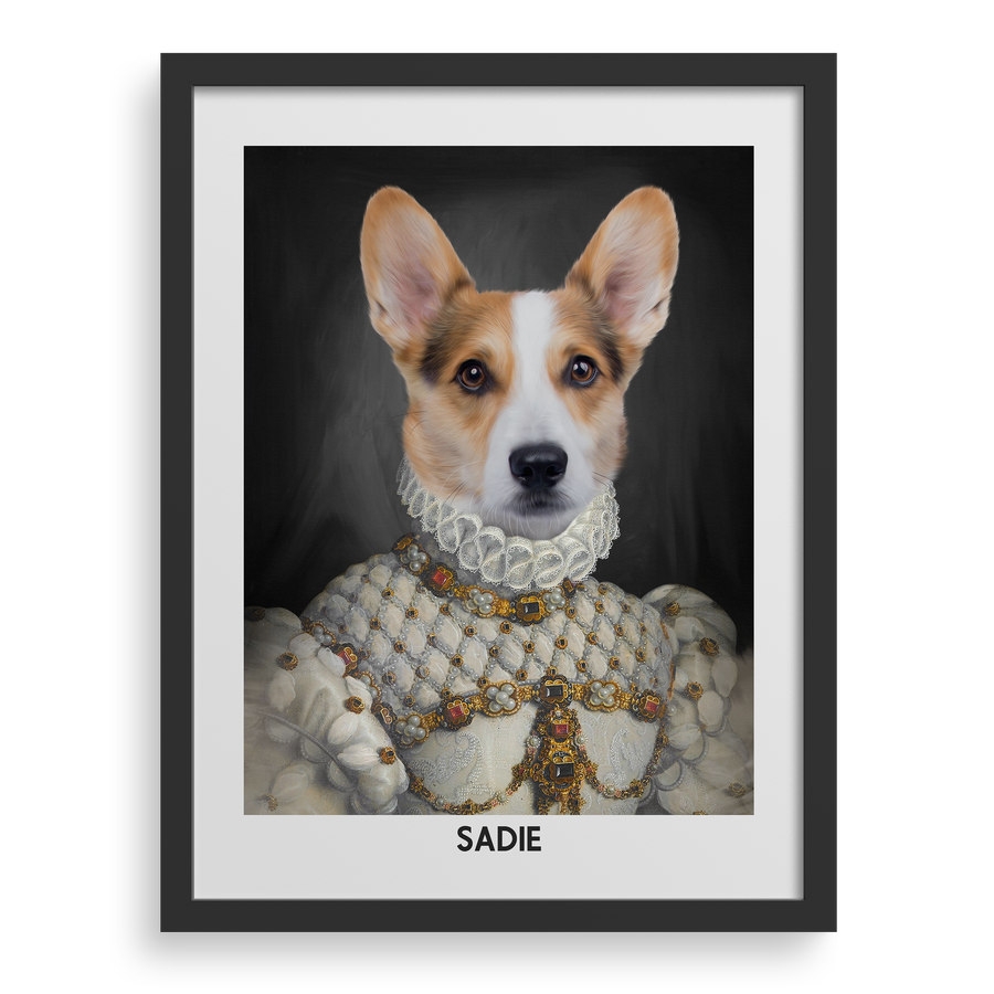 The Proper Lady Custom Pet Portrait