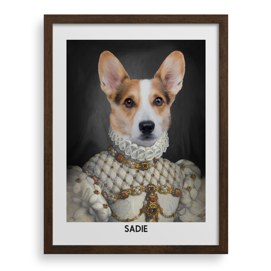 The Proper Lady Custom Pet Portrait