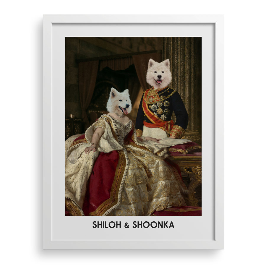 The King & Queen Custom Pet Portrait