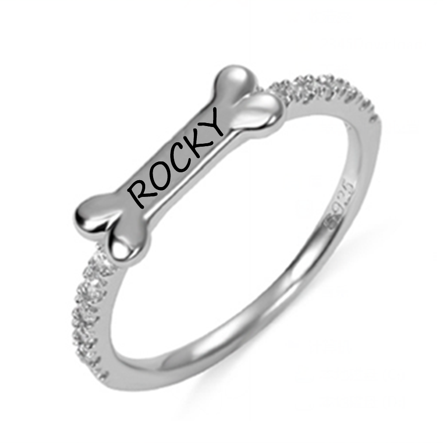 Custom Engraved Bone Ring