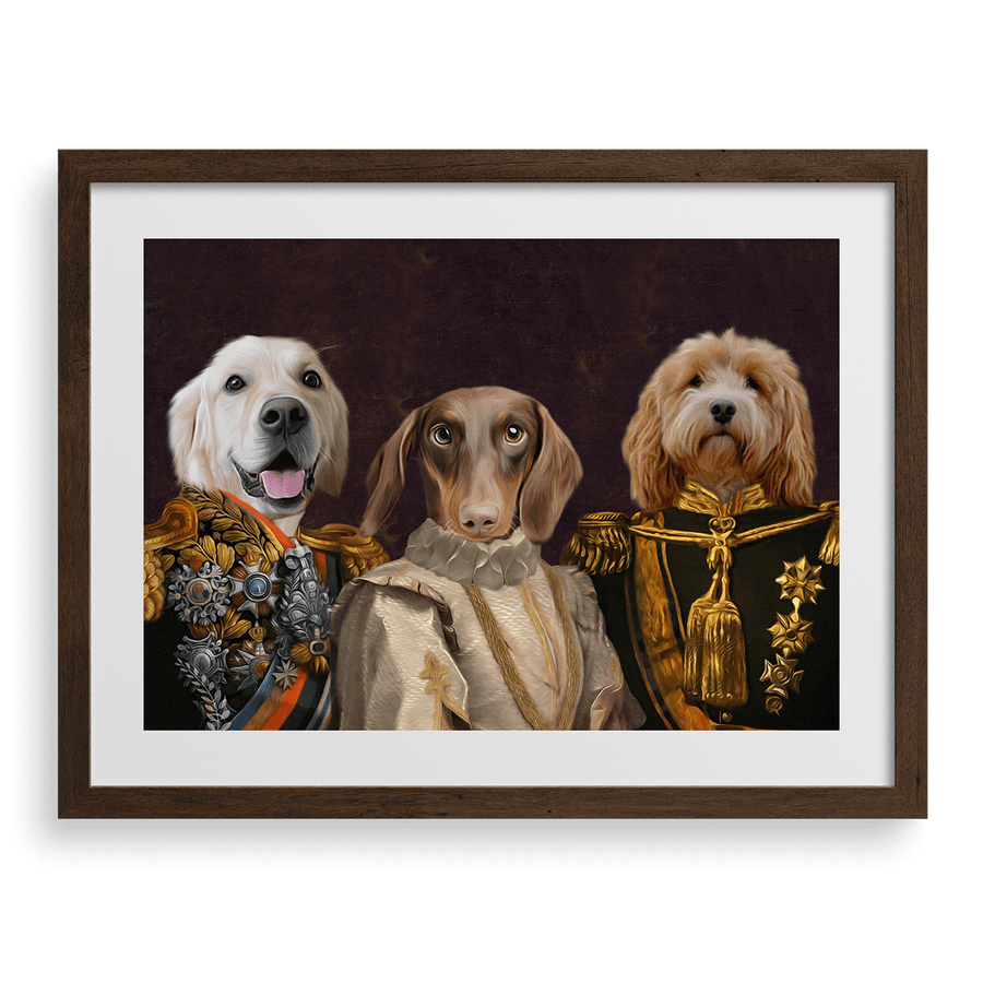 The Decorated Lords & Lady Custom Pet Portrait