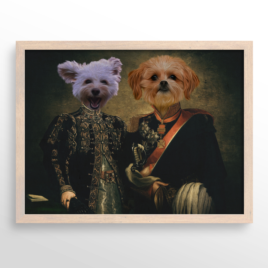 The Majestic Duo Custom Pet Portrait