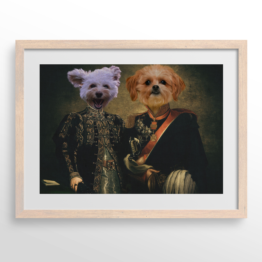 The Majestic Duo Custom Pet Portrait