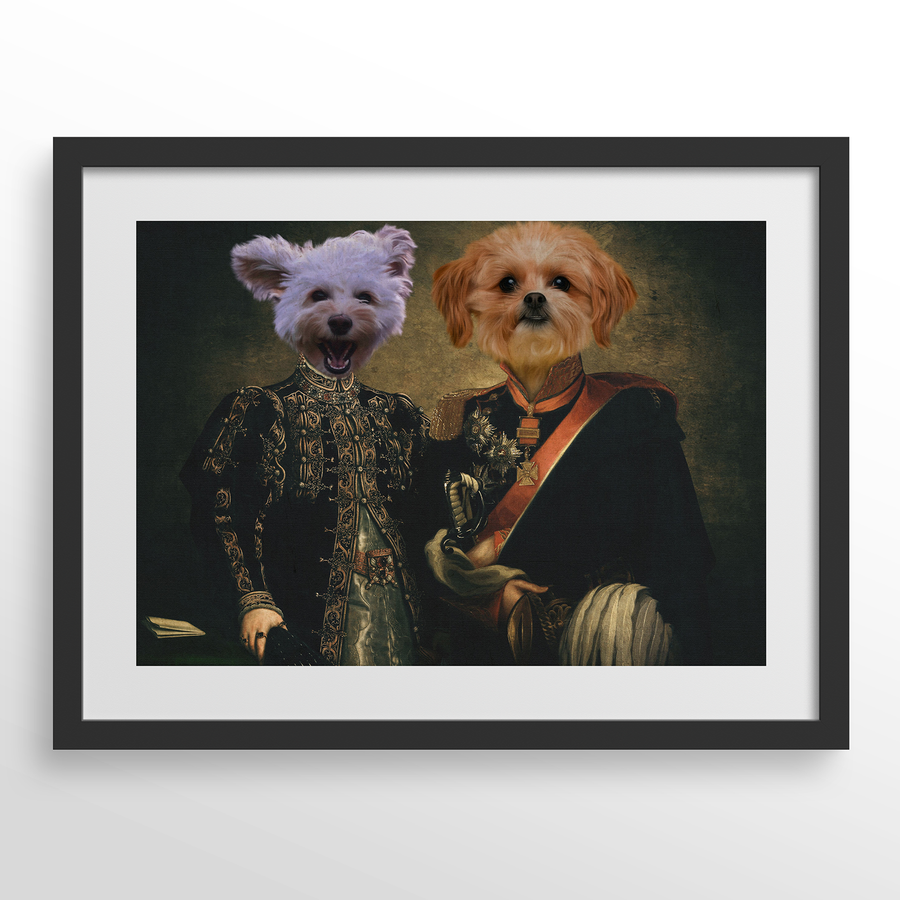 The Majestic Duo Custom Pet Portrait