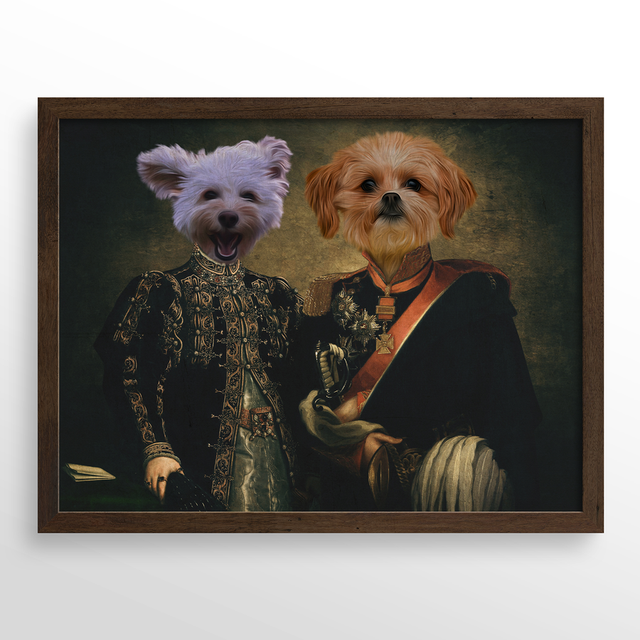 The Majestic Duo Custom Pet Portrait