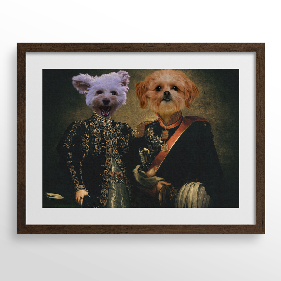 The Majestic Duo Custom Pet Portrait
