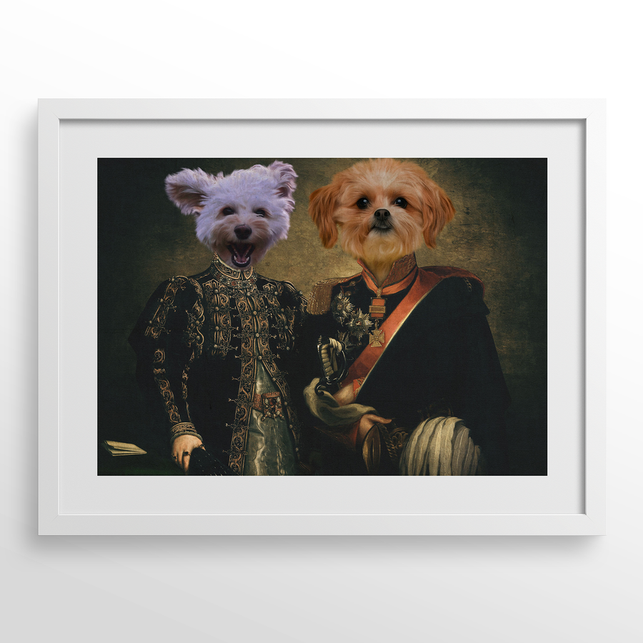 The Majestic Duo Custom Pet Portrait