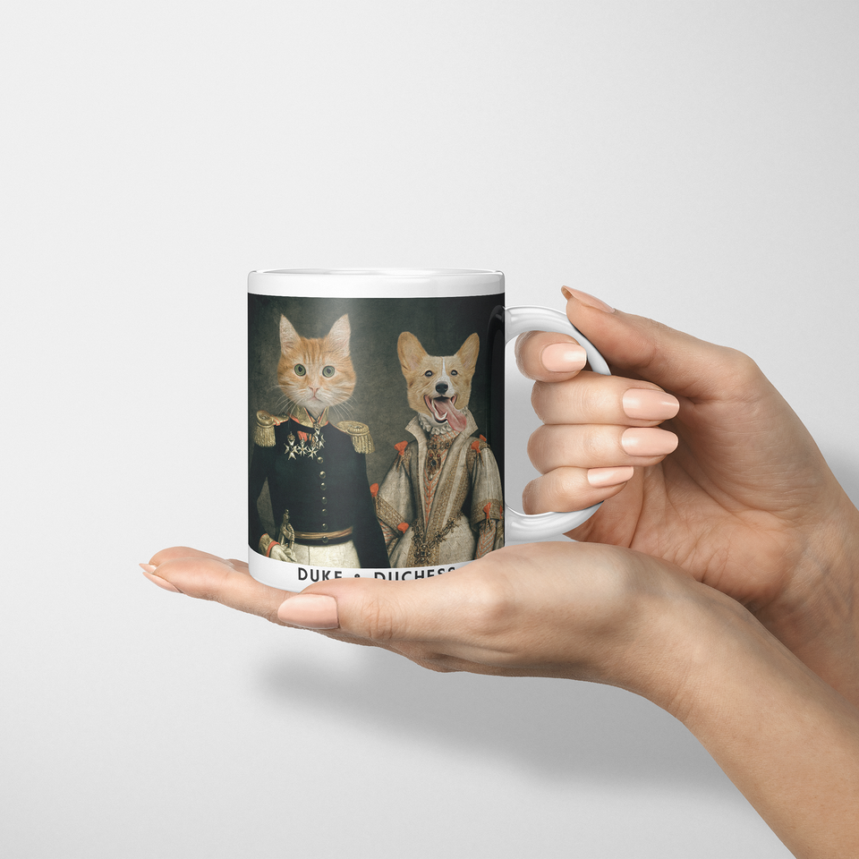 Duke & Duchess Royal Custom Pet Portrait Mug