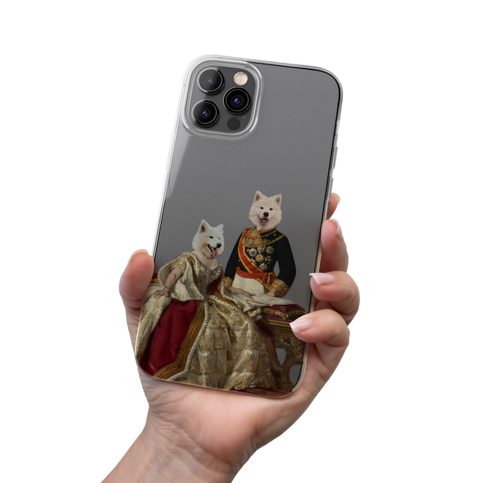 King & Queen Pet Portrait Phone Cases