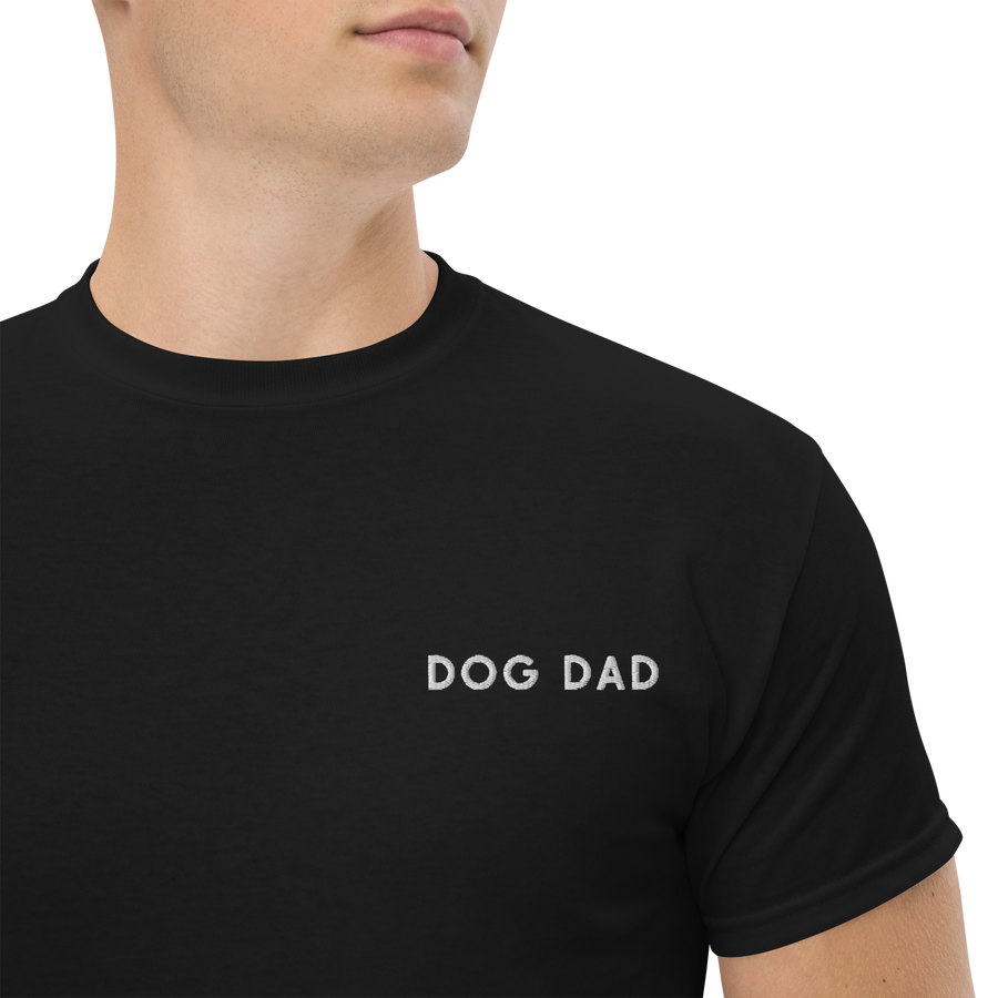 Dog Dad Embroidered T-Shirt