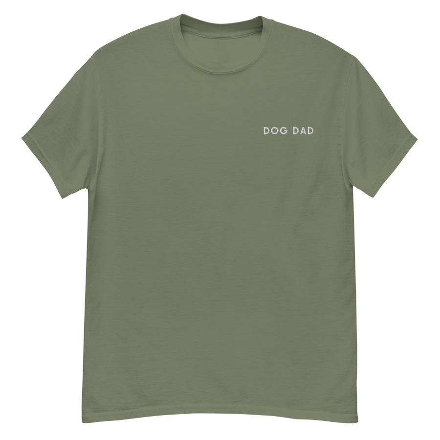 Dog Dad Embroidered T-Shirt