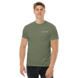 Cat Dad Embroidered T-Shirt
