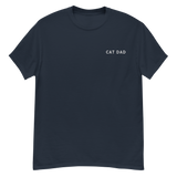 Cat Dad Embroidered T-Shirt
