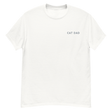 Cat Dad Embroidered T-Shirt