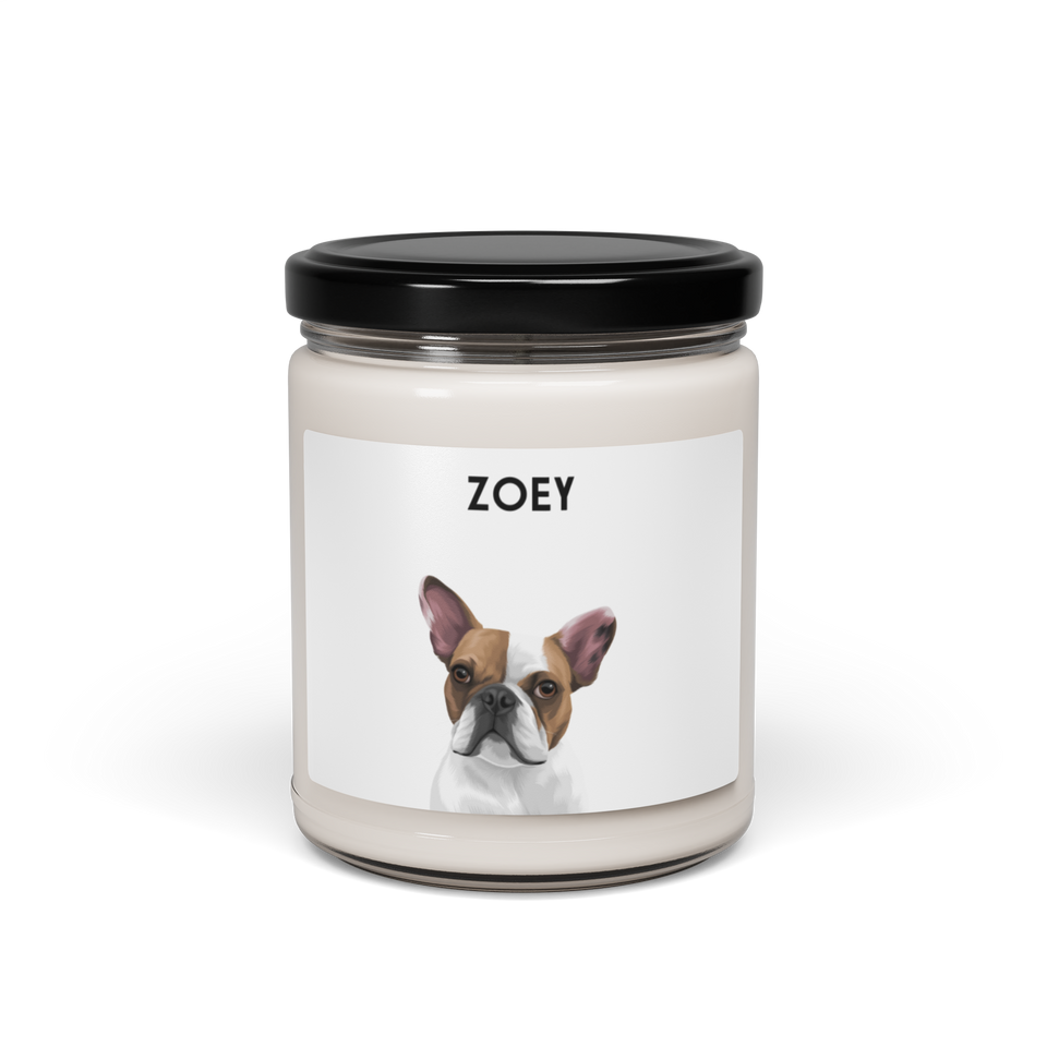 Custom One Pet Portrait Candle