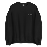 Cat Mom Embroidered Pet Crewneck