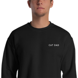 Cat Dad Embroidered Pet Crewneck