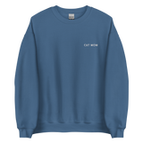 Cat Mom Embroidered Pet Crewneck
