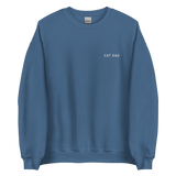 Cat Dad Embroidered Pet Crewneck