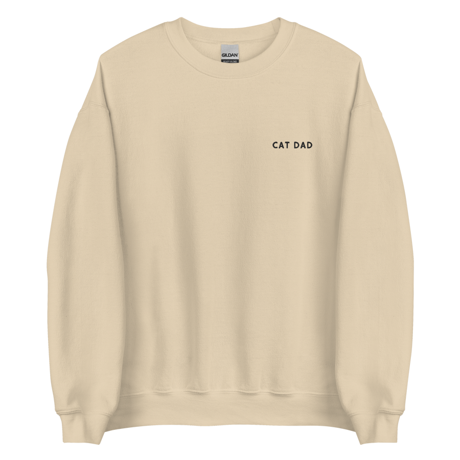 Cat Dad Embroidered Pet Crewneck